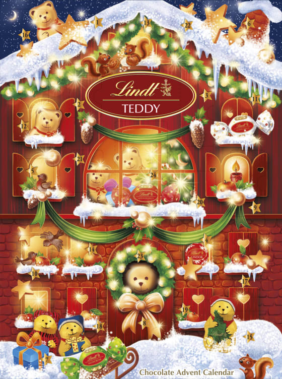 Bilde av Teddy Calendar 170g Lindt