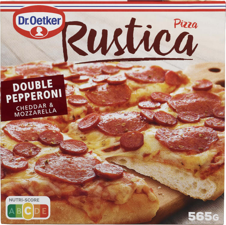 Rustica Pizza Double Pepperoni 565g Dr.Oetker