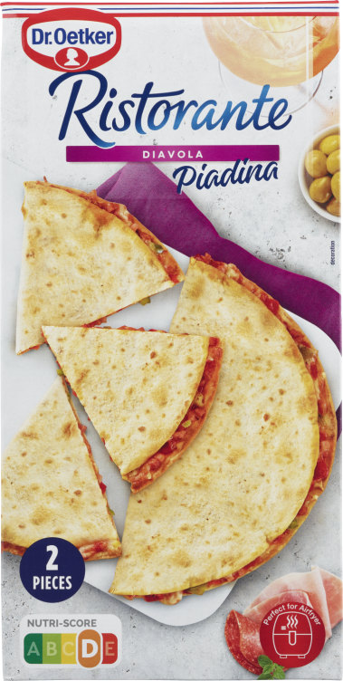 Ristorante Piadina Diavola 2pk 280g Dr.Oetker