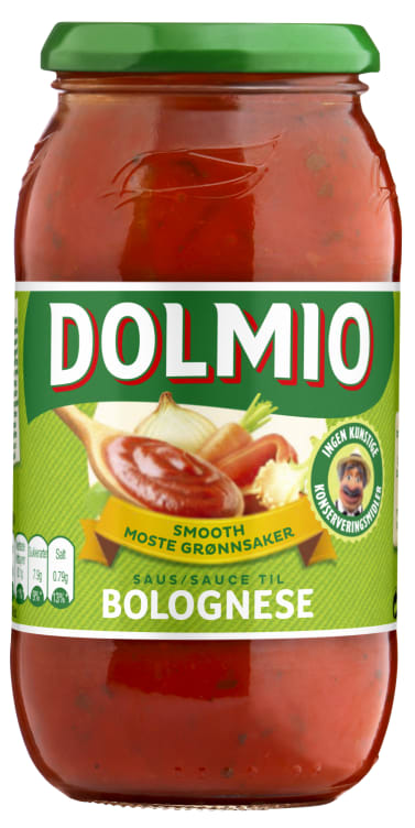 Pastasaus Smooth Moste Grønnsaker 500g Dolmio