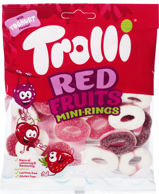 Red Fruit Mini Rings 100g Trolli