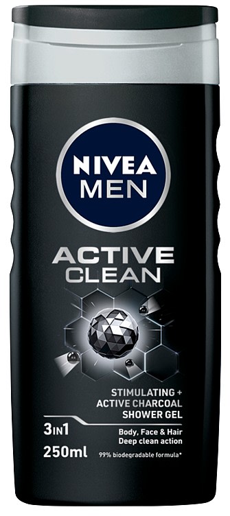 Nivea Shower Men Active Clean 250ml