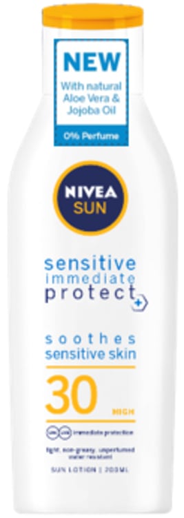 Bilde av Nivea Sun Lotion Protect&Sensit Sooth. Spf30 200ml