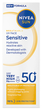 Nivea Sun Spf50+ (Face Sensitive Cream 40ml)
