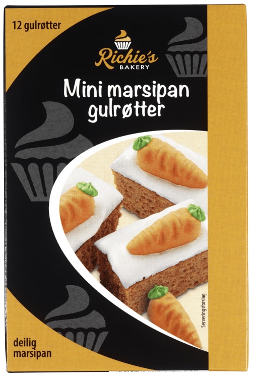 Marsipan Gulrøtter 42g Richie's Bakery