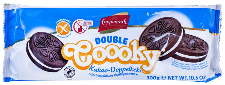 Double Coooky Kakaokjeks glutenfri 300g