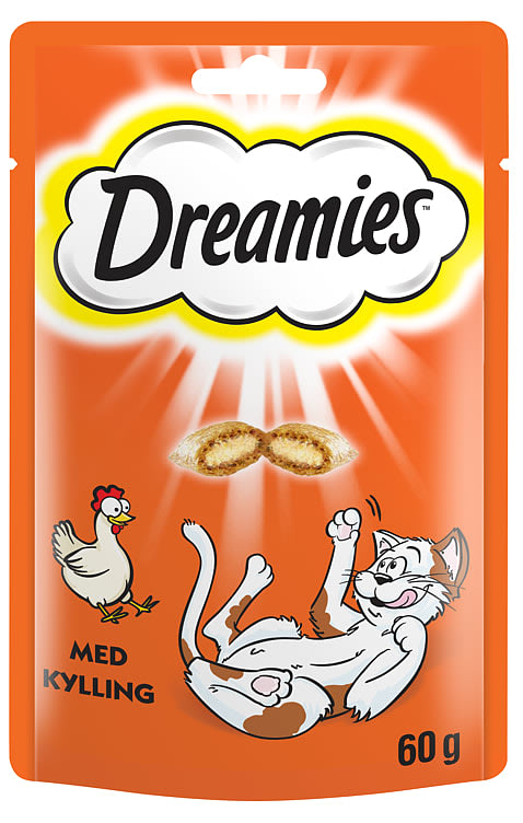 Bilde av Dreamies Kylling Kattesnacks 60g