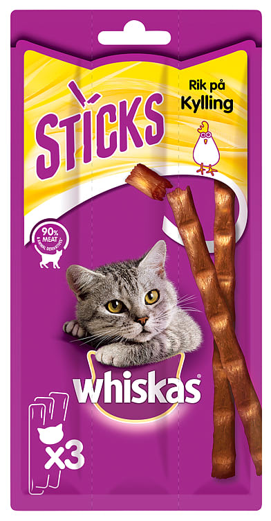 Whiskas Sticks Kylling 18g
