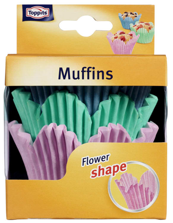 Muffins Former Flower 36stk Toppits