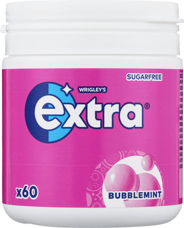 Extra Bubbelmint 60stk boks