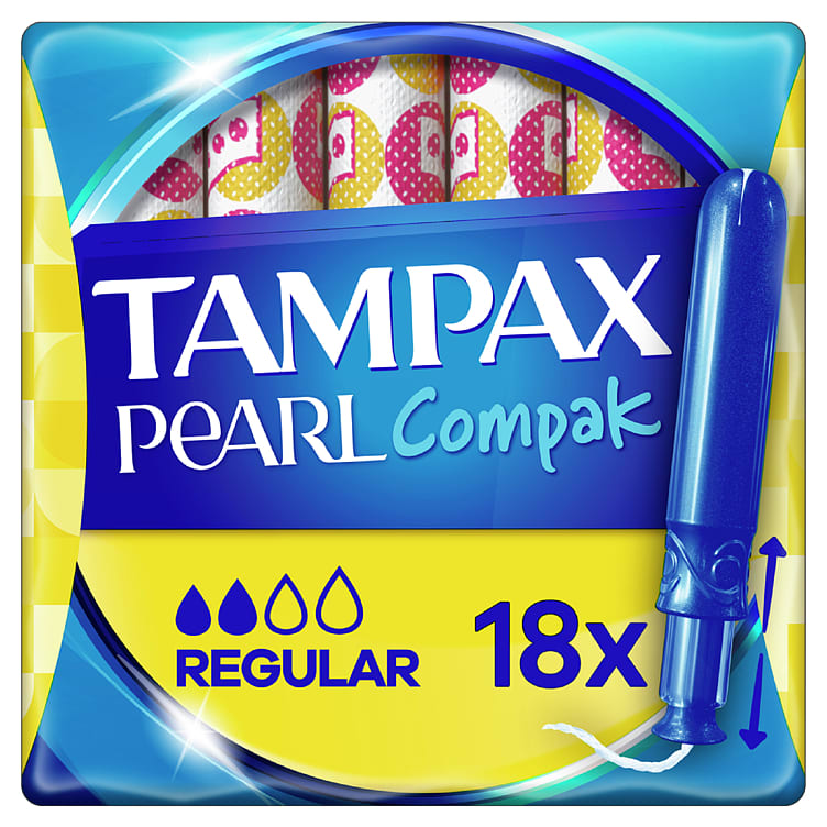 Bilde av Tampax Compak Pearl Regular 18stk