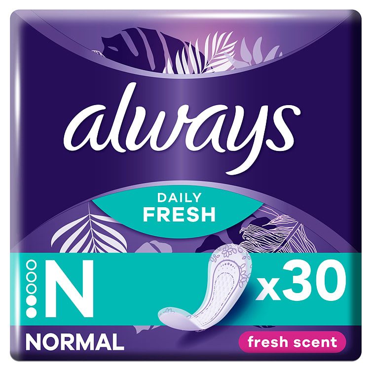 Bilde av Always Fresh Normal Truseinnlegg Sp 30stk