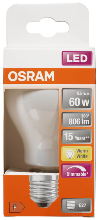 Product Image for Lyspære Led Cla60 Matt E27 Dim Osram
