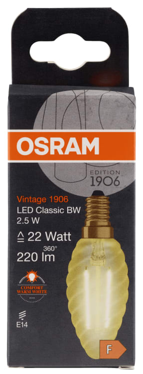 Bilde av Lyspære Led Cl Bw 22 Gull Non-Dim E14 Osram