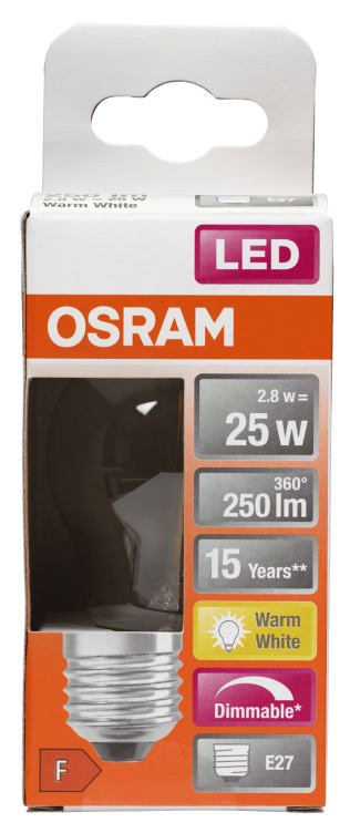 Product Image for Lyspære Led Cl P 25 Klar Dim E27 Osram