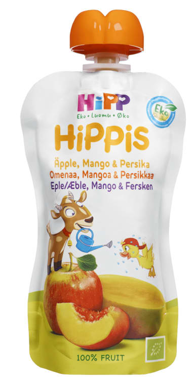 Hippis Smoothie Eple/Mango 4mnd 100g Hipp