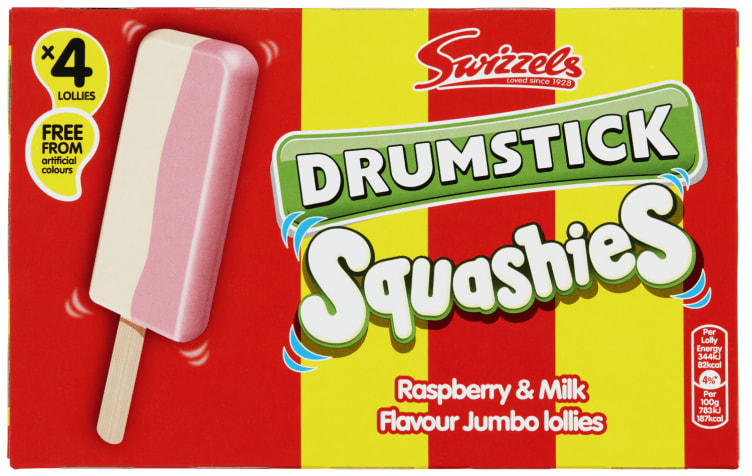 Drumstick Squashies Ice 4stk Swizzels
