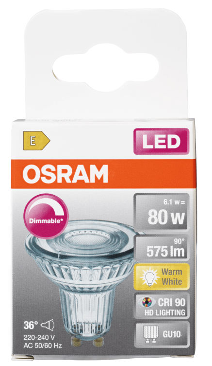 Led Spot Par16 80 Dim 927 Gu10 Osram