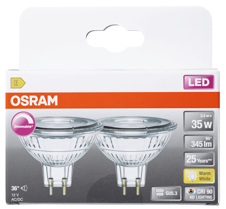 Led Spot Par16 35 Dim Gu5.3 2pk