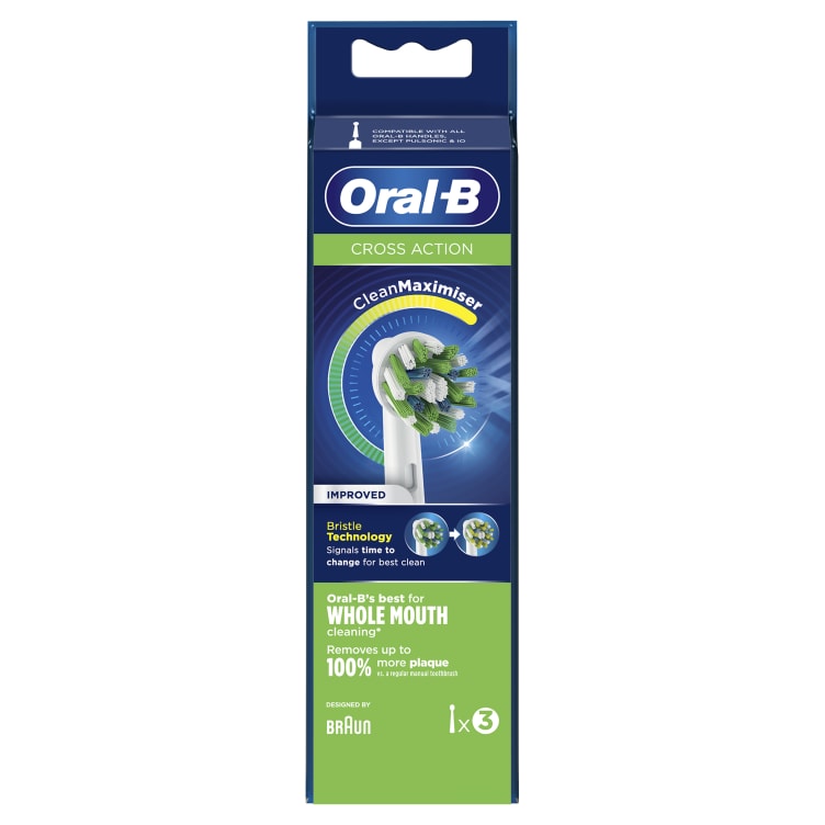 Oral-B Børstehode Refil Cross Action 3pk