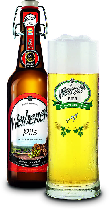 Hopfenpils 0,5l flaske Kundmuller Weiherer