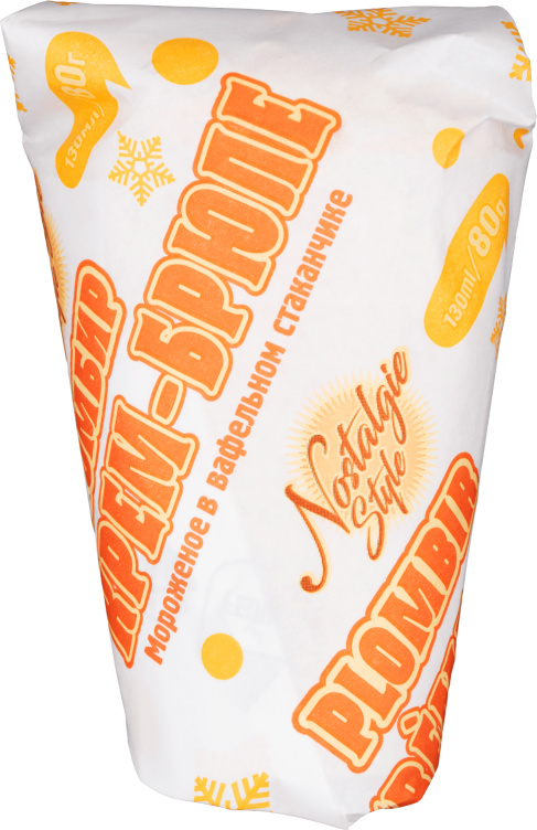 Iskrem Plombir Creme Brulee 80g Nostalgie Style