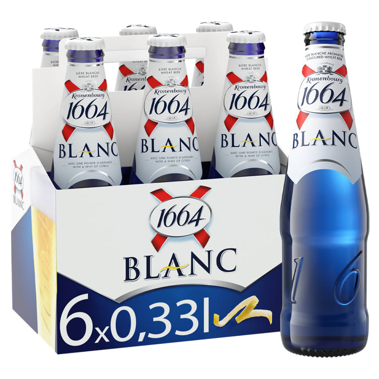 Kronenbourg 1664 Blanc 4,5% 0,33lx6 flaske