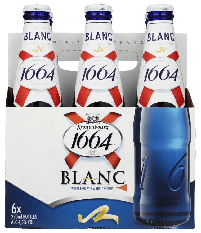 Kronenbourg 1664 Blanc 4,5% 0,33lx6 flaske