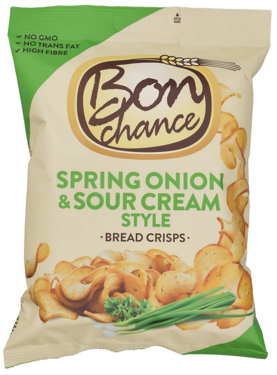 Brødchips Vårløk&Rømme 120g Bon Chance