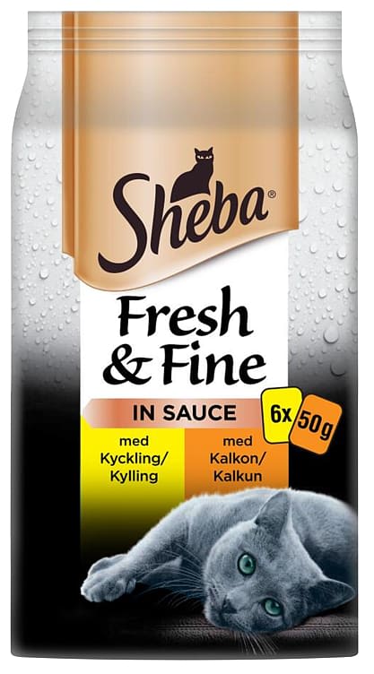 Sheba Fresh&Fine Fjærkre 6x50g