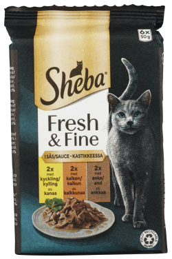 Sheba Fresh&Fine Fjærkre i Gele 300g