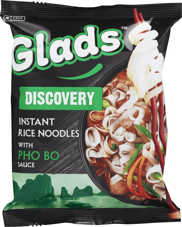 Instant Noodles Pho Bo Gl.Fri 65g Glads