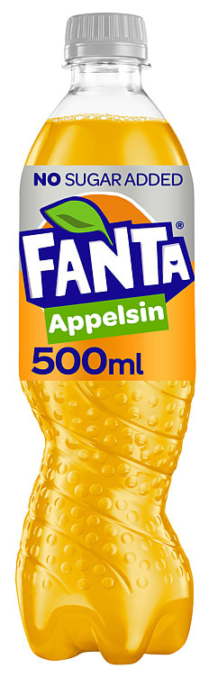 Fanta Appelsin Zero 0,5l flaske