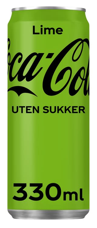 Coca-Cola u/Sukker Lime 0,33l boks