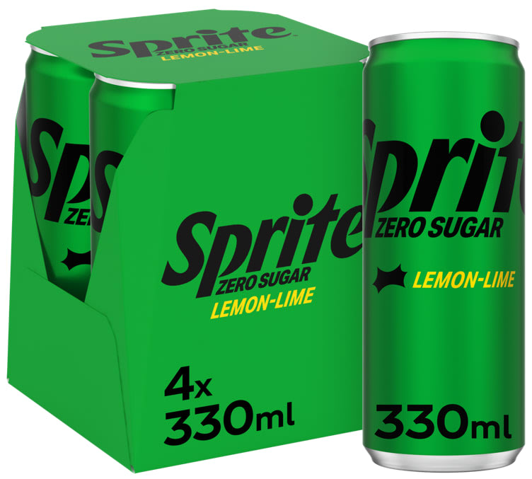 Bilde av Sprite Zero Sugar 0,33lx4 boks