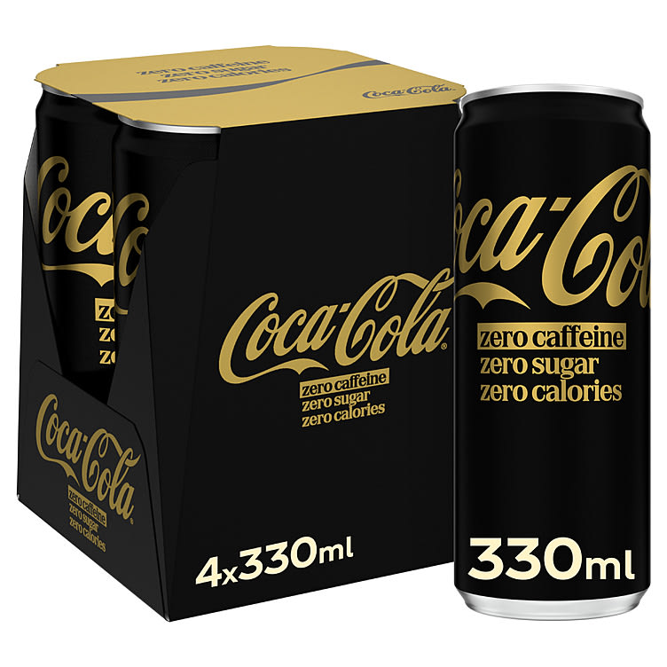 Coca-Cola Zero Koffeinfri 0,33lx4 boks