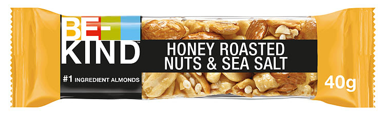 Be-Kind Nøttebar Honey Roasted Nuts&Seasalt 40g