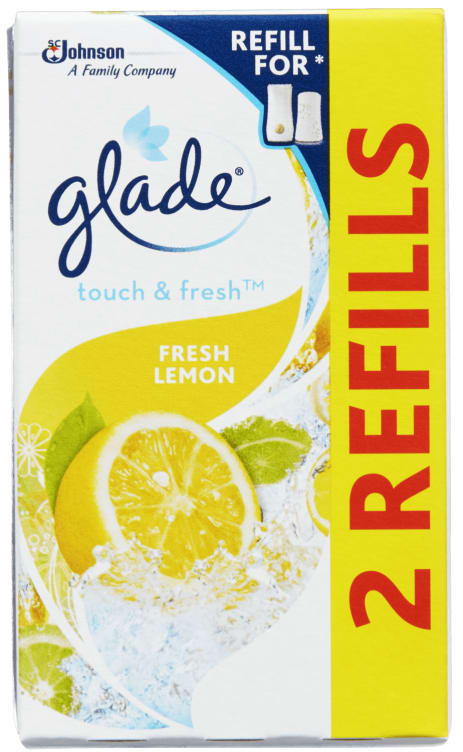 Glade Touch&Fresh Fresh Lemon Duo Refill 2x10ml