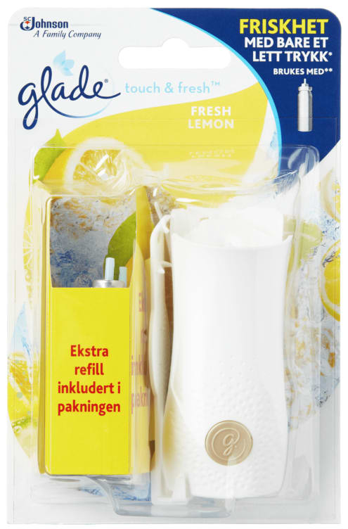 Glade Touch&Fresh Lemon Holder+Refill 2x10ml