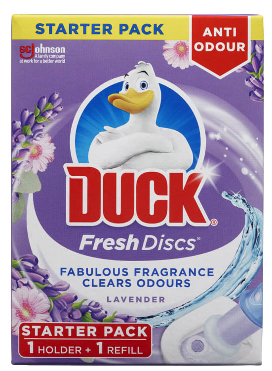 Fresh Discs Lavender Holder 36ml Wc Duck