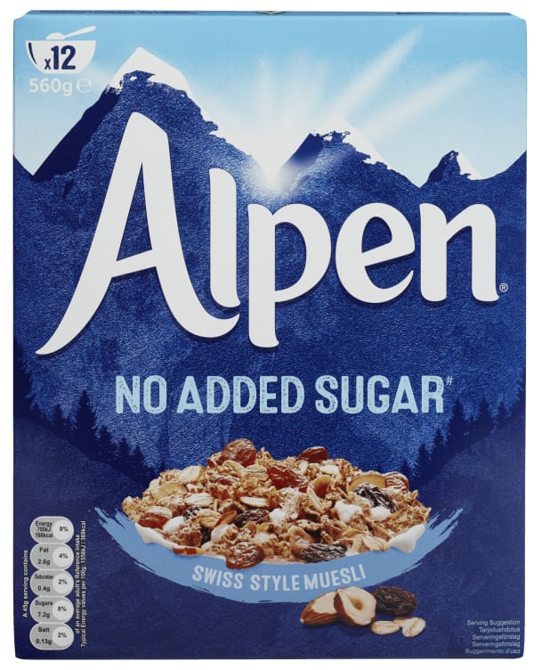 Alpen Musli uten Sukker 560g