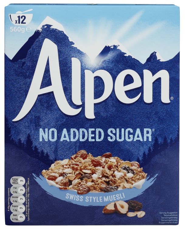 Alpen Musli u/Sukker 560g