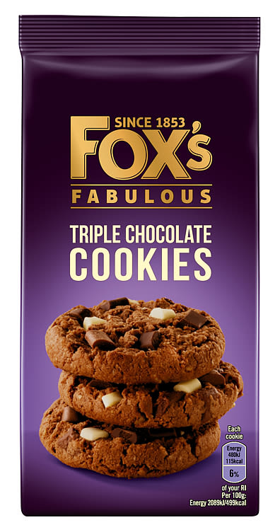 Product Image for Fox's Cookies Triple Sjokolade 180g