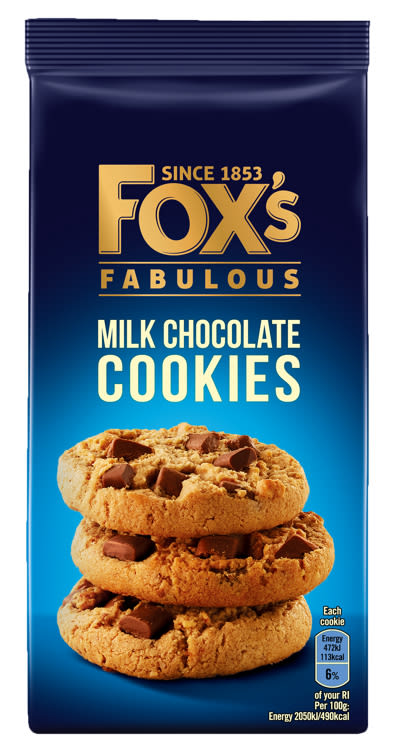 Product Image for Fox's Cookies Melkesjokolade 180g Burton's