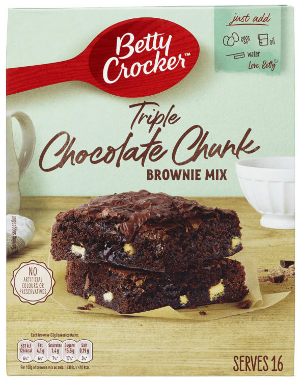 Brownie Mix Triple Choco 415g Betty Crocker
