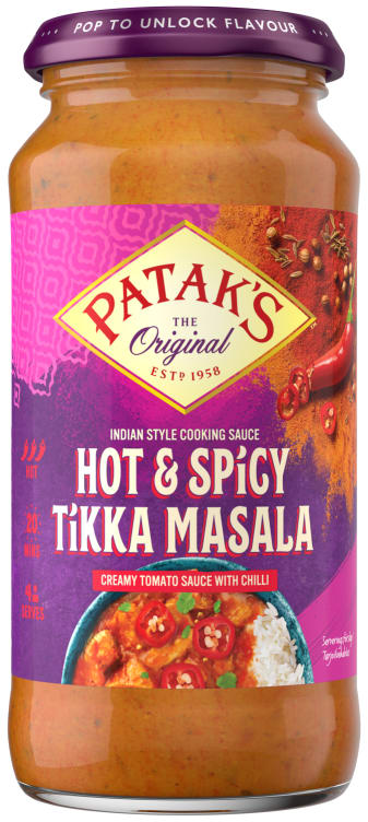 Tikka Masala Hot&Spicy 450g Patak's