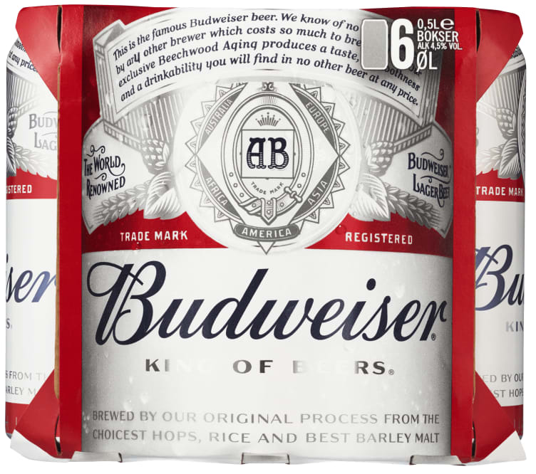 Budweiser 0,5lx6 boks