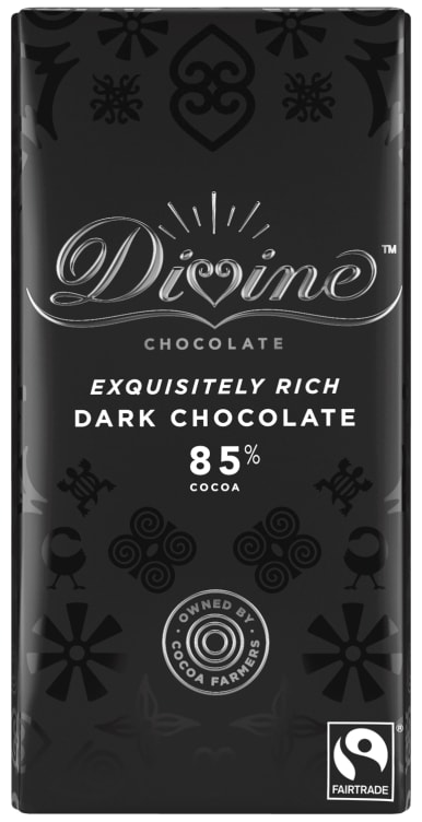 Divine Chocolate 85% Dark 90g