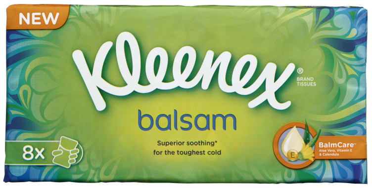 Kleenex Balsam Lommetørkle 72stk