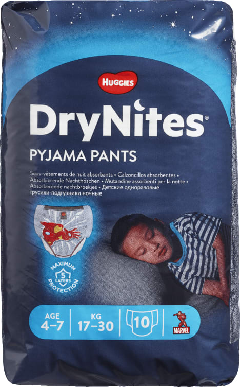 Huggies Drynites Medium Boy 17/30kg 10stk
